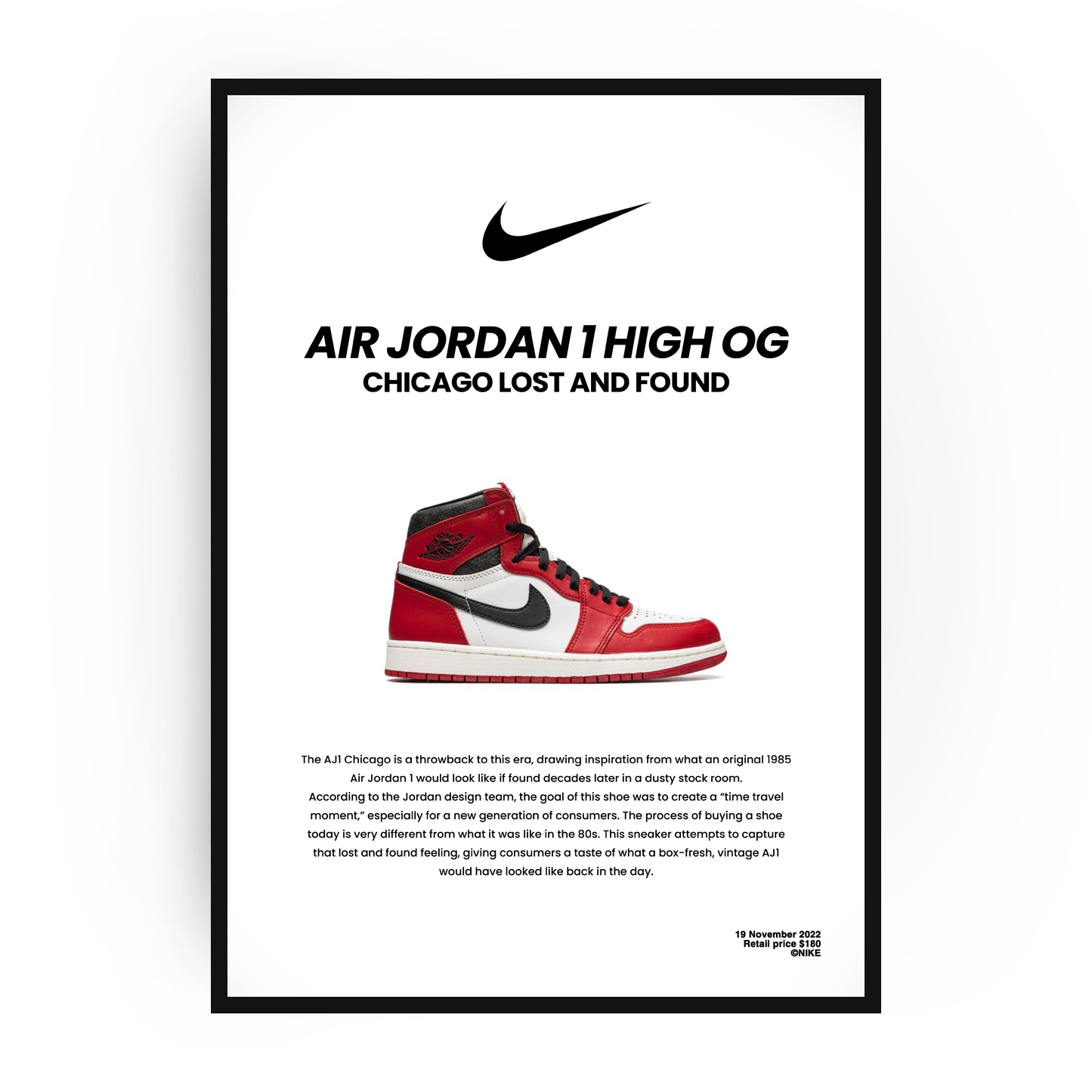 Plakat AJ1 CHICAGO LOST AND FOUND