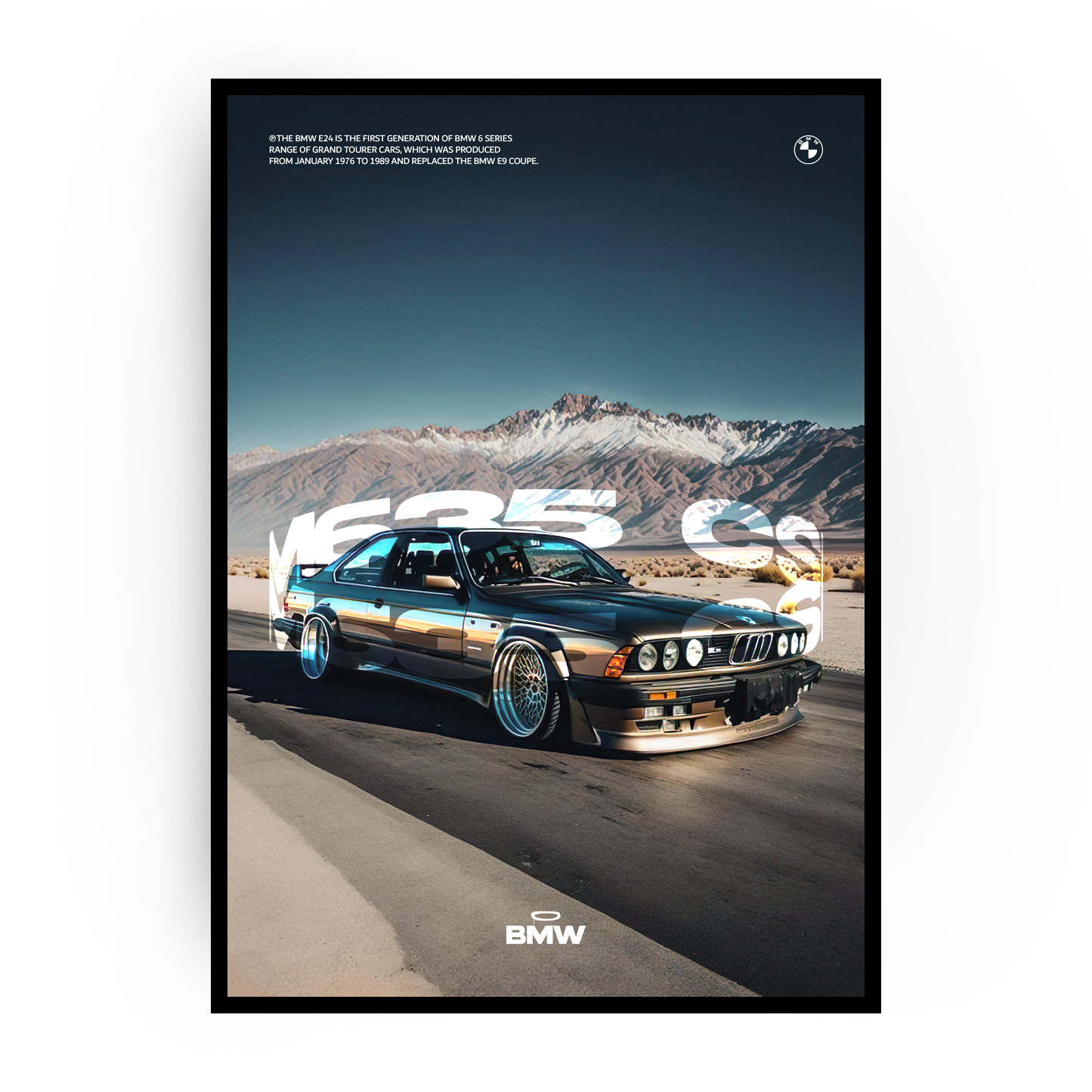 Plakat BMW M6 E24