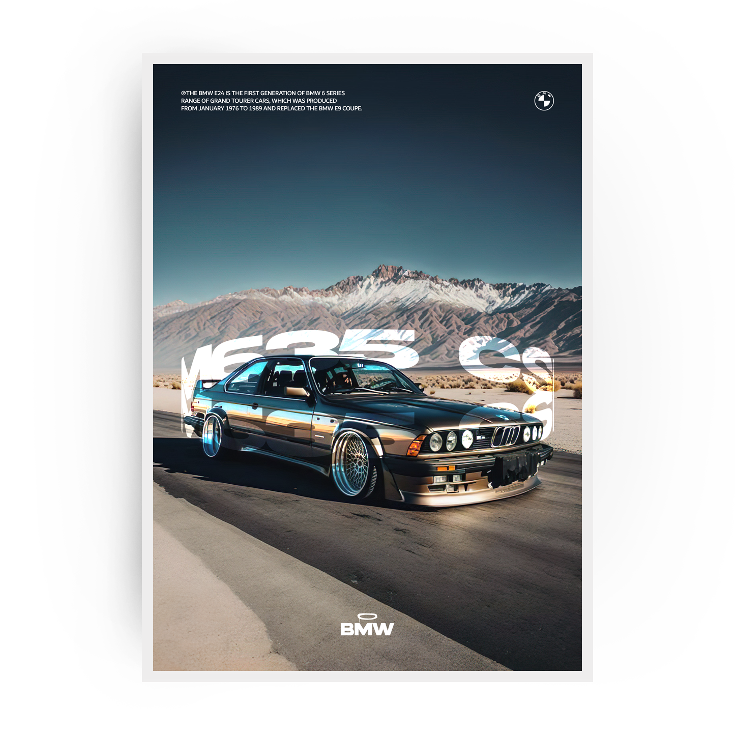 Plakat BMW M6 E24