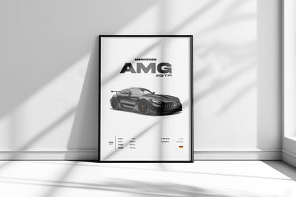 Plakat Mercedes Benz AMG GTR