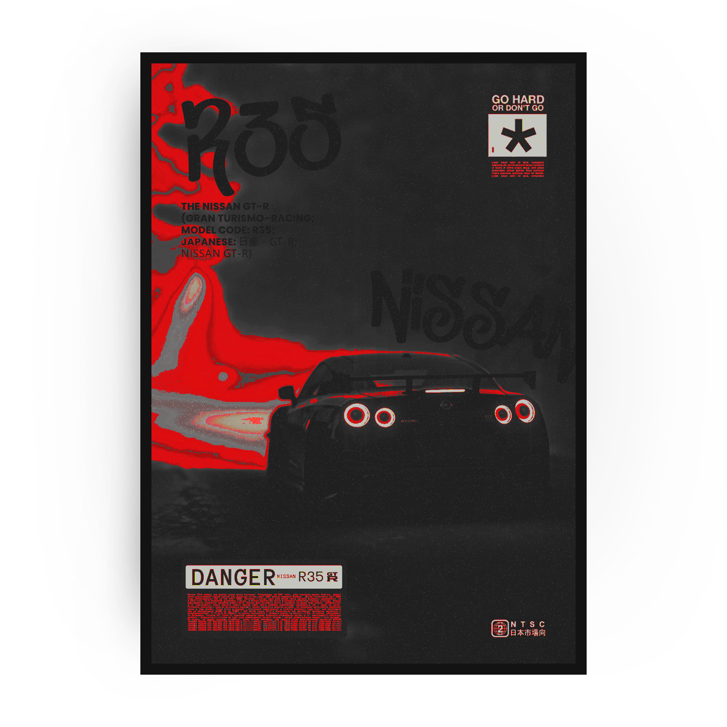 Plakat Nissan GTR R35