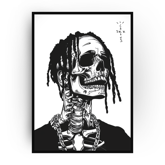 Plakat Skeleton Travis Scott