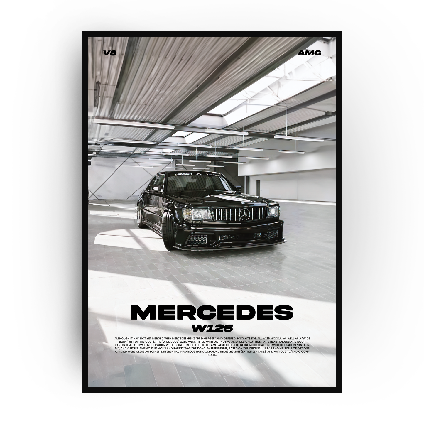 Plakat Mercedes W126