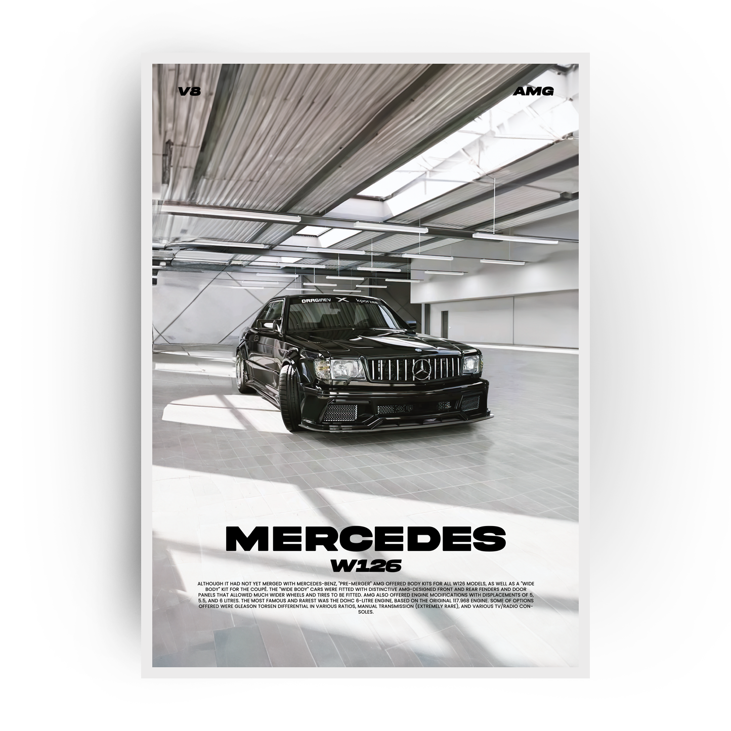 Plakat Mercedes W126