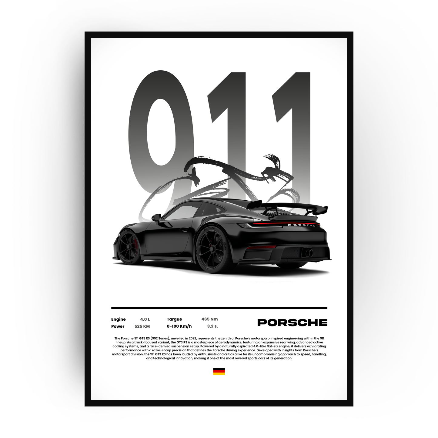 Plakat Porsche 911 GT3 RS