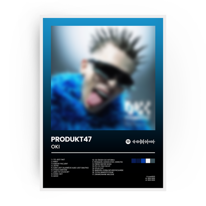 Personalizowany plakat z albumem muzycznym