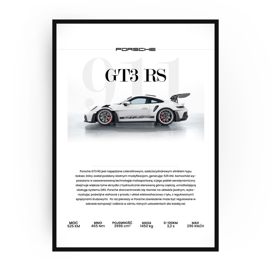 Plakat Porsche 911 GT3 RS