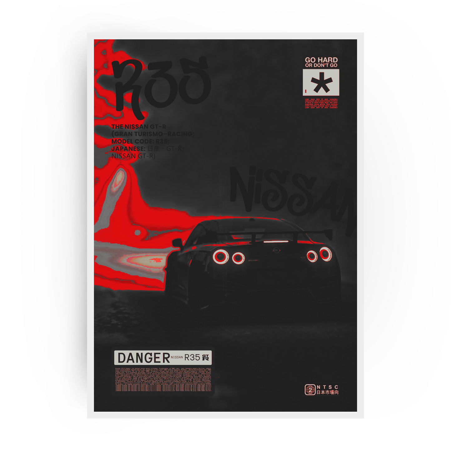 Plakat Nissan GTR R35