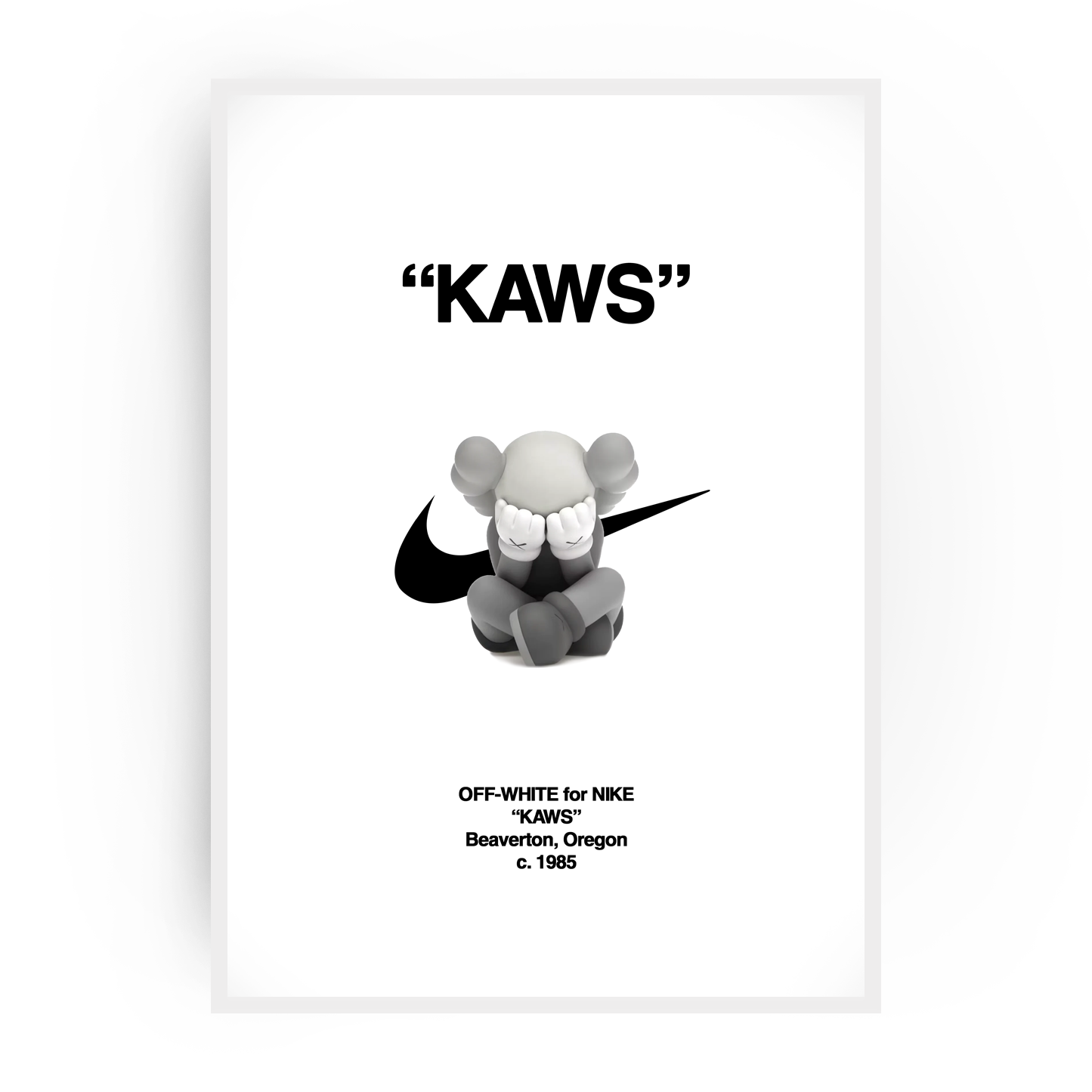 Plakat KAWS x OFF WHITE x NIKE