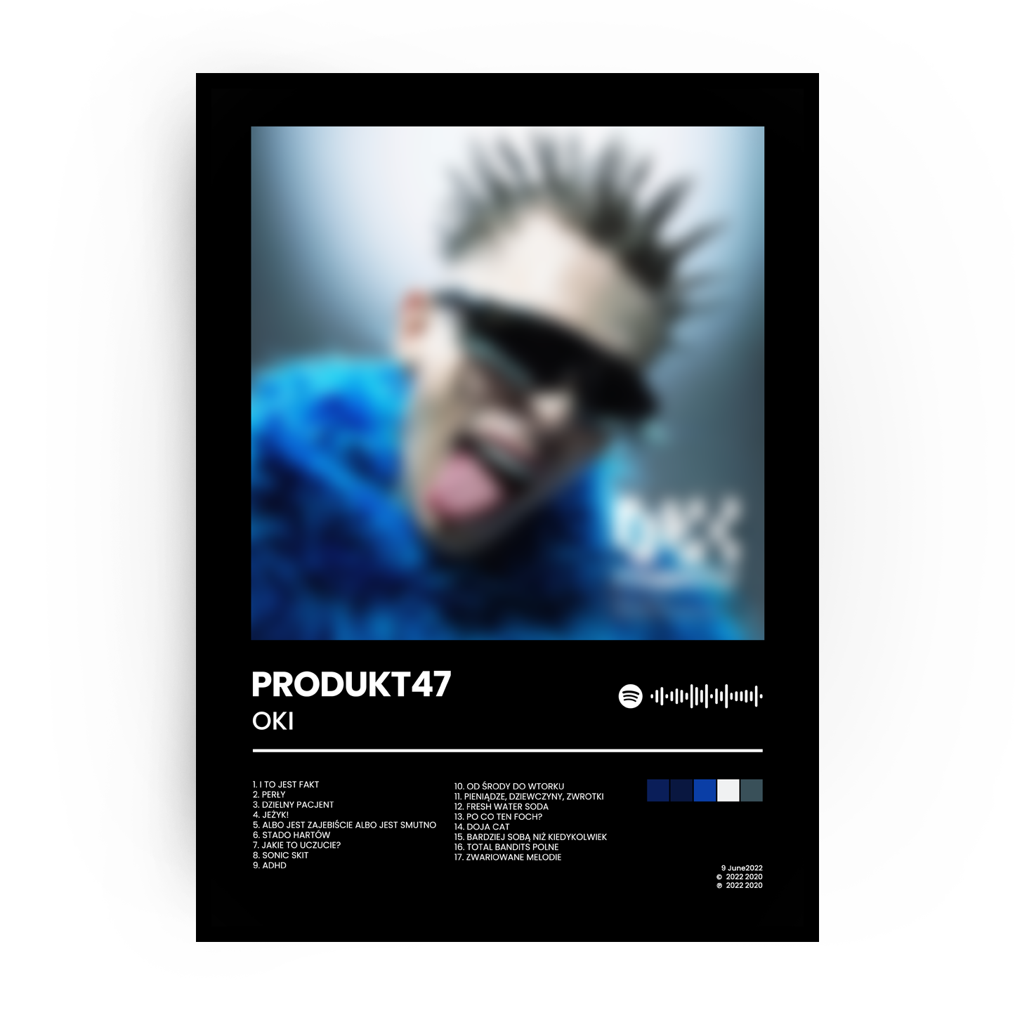 Personalizowany plakat z albumem muzycznym