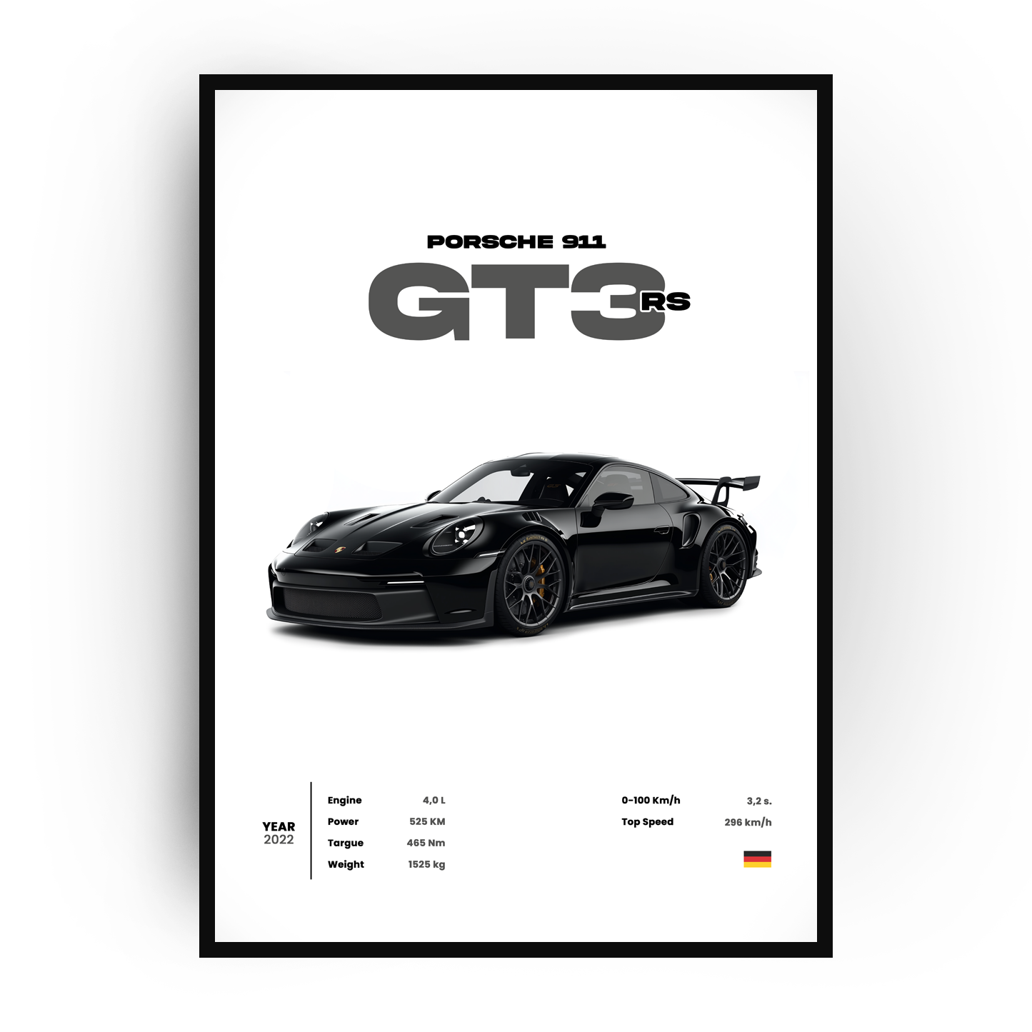 Plakat Porsche 911 GT3 RS