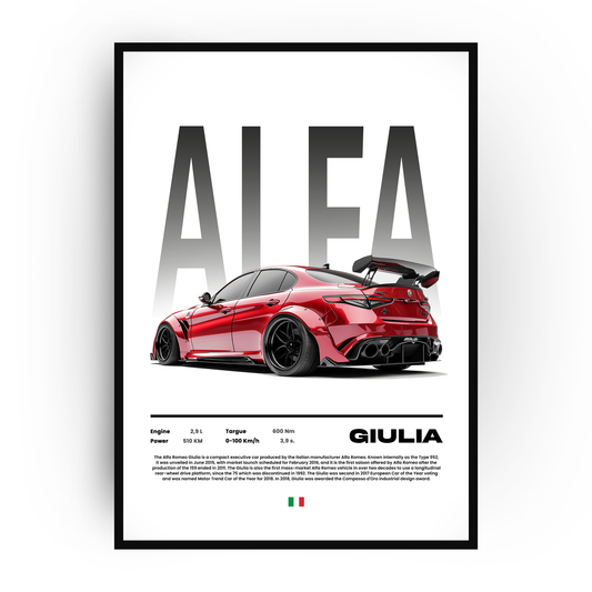 Plakat Alfa Romeo Giulia