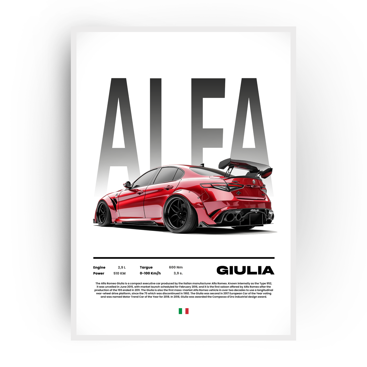 Plakat Alfa Romeo Giulia