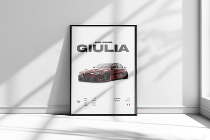 Plakat Alfa Romeo Giulia