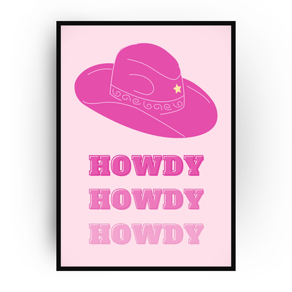 Plakat "HOWDY"