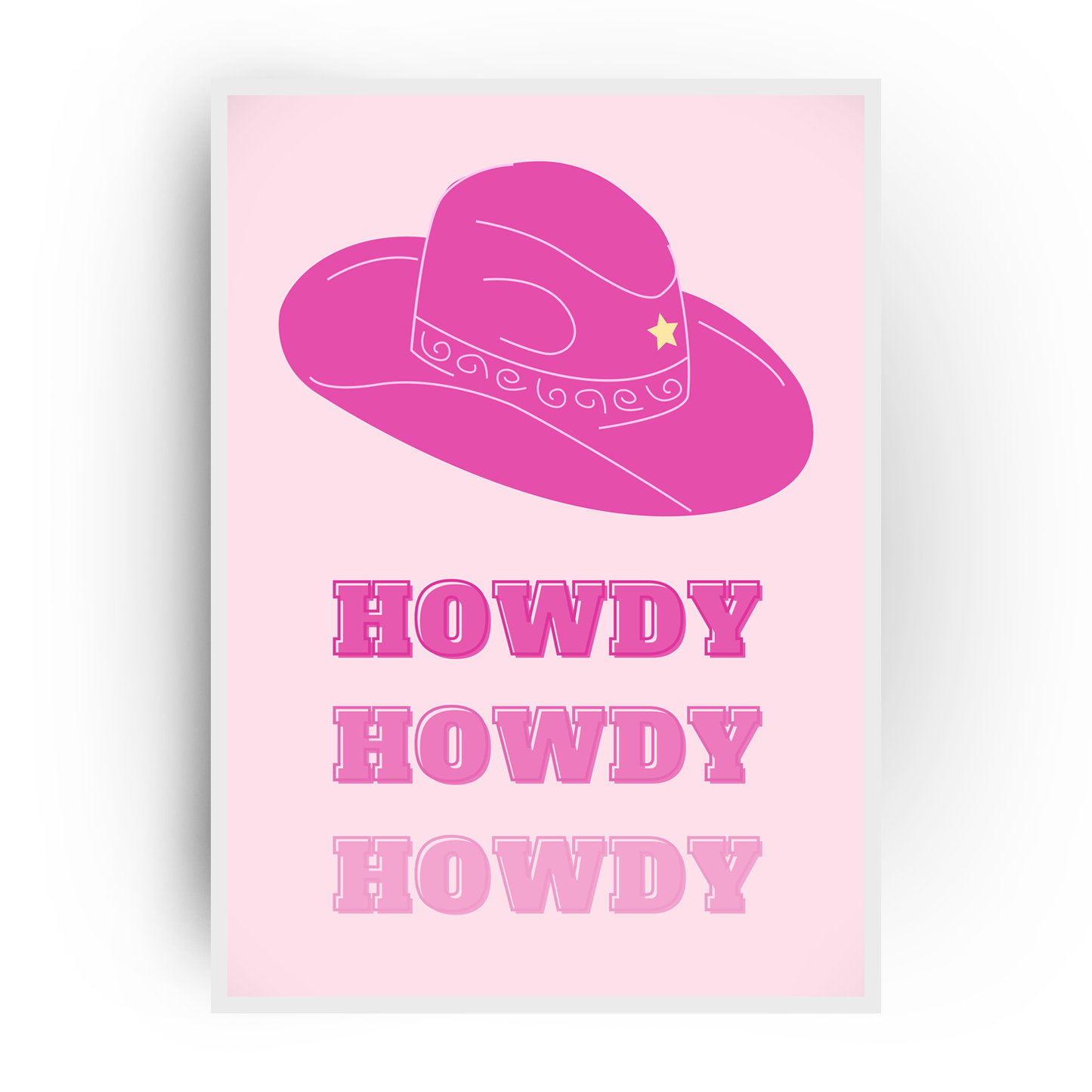 Plakat "HOWDY"